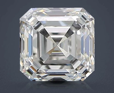 0.70ct H VVS2 Rare Carat Ideal Cut Asscher Diamond