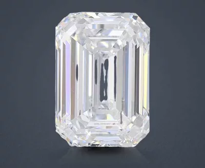 1.00ct D SI1 Rare Carat Ideal Cut Emerald Lab Grown Diamond