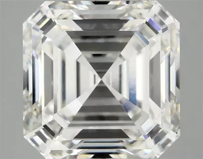 4.08ct F VVS2 Rare Carat Ideal Cut Asscher Lab Grown Diamond