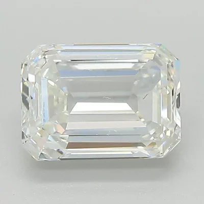 2.01ct H SI1 Very Good Cut Emerald Lab Grown Diamond