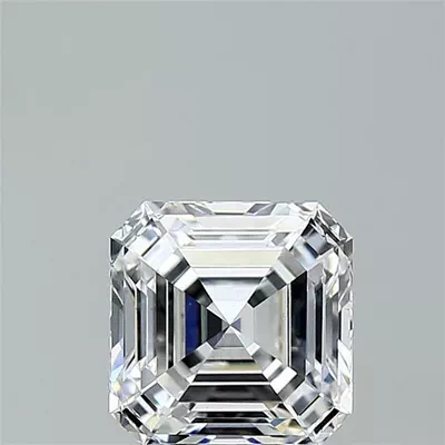 2.01ct D VS1 Rare Carat Ideal Cut Asscher Lab Grown Diamond