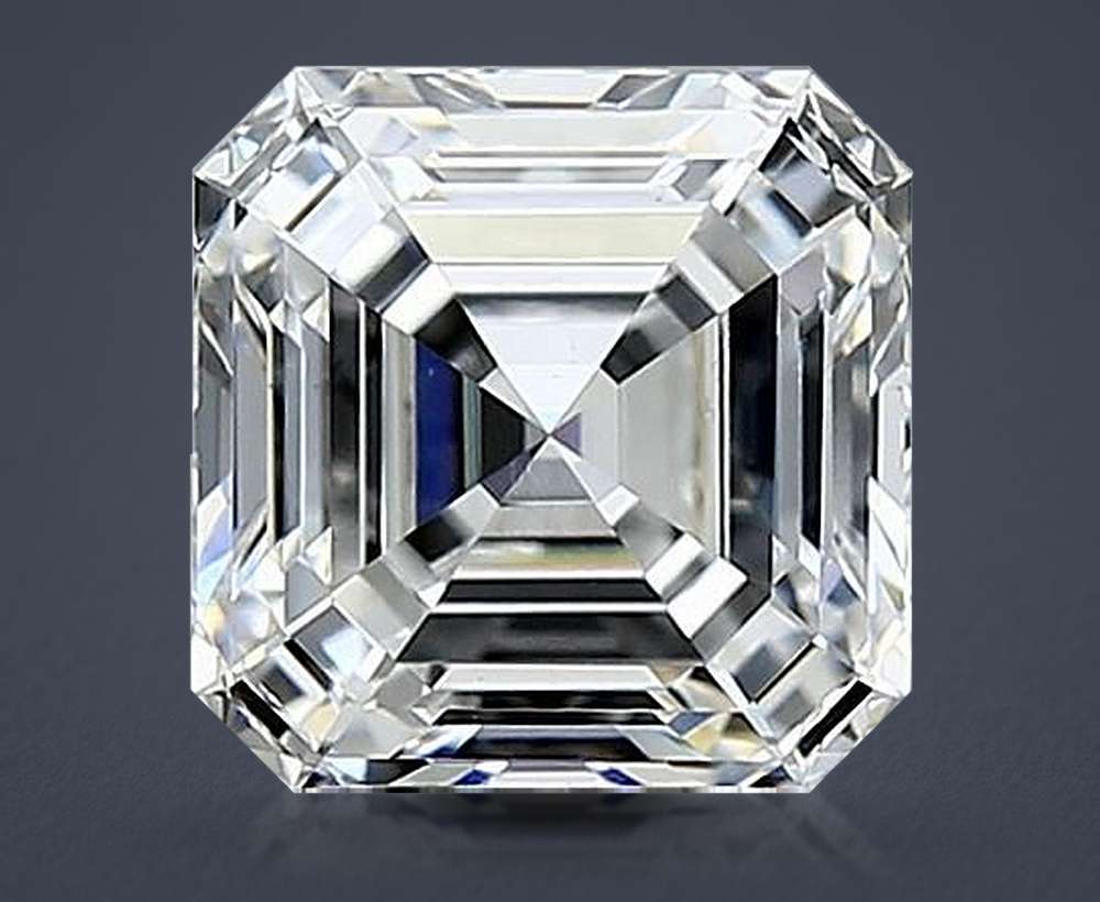 2.01ct D VS1 Rare Carat Ideal Cut Asscher Lab Grown Diamond
