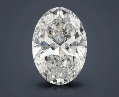 4.01ct J SI2 Rare Carat Ideal Cut Oval Diamond