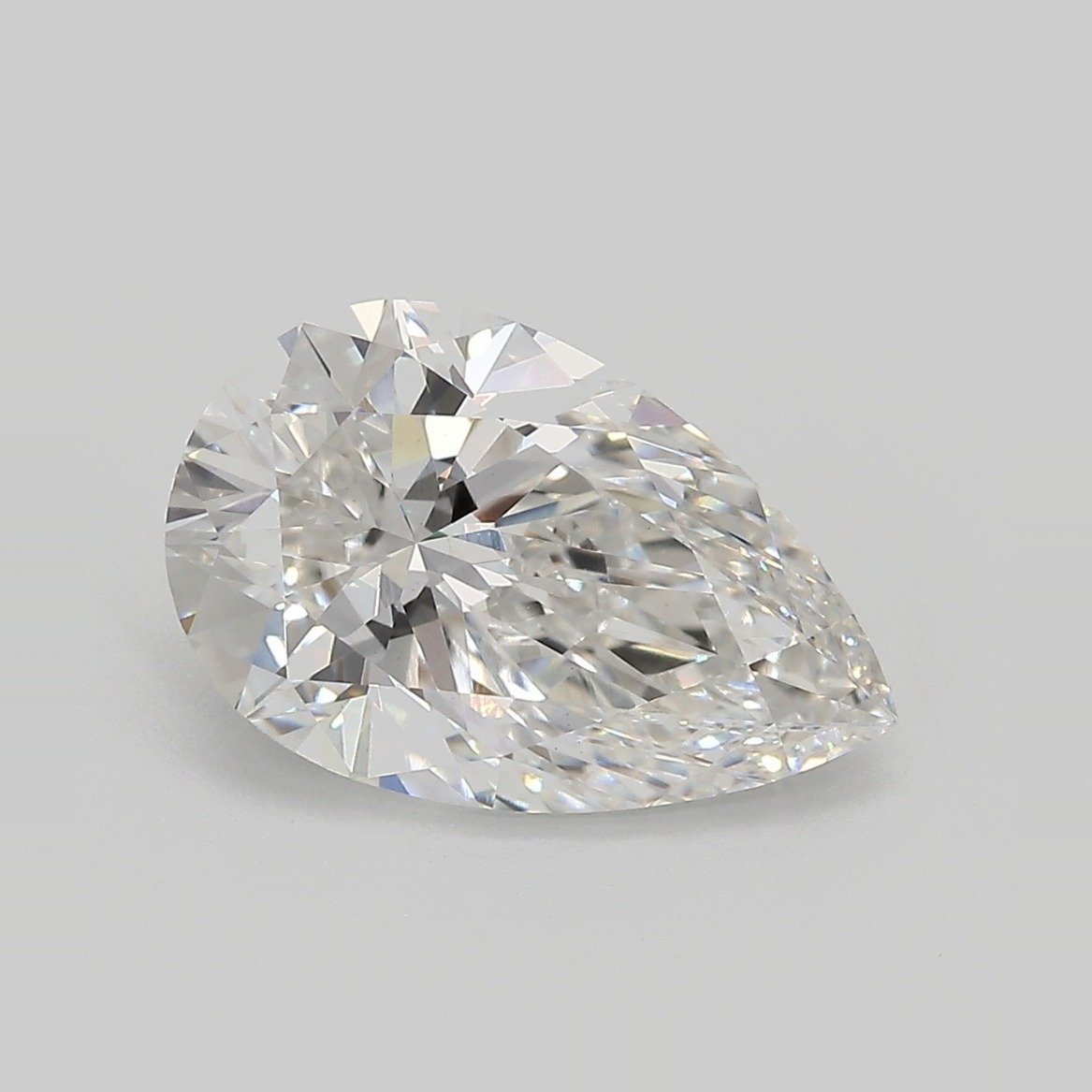 3.59ct E VS1 Rare Carat Ideal Cut Pear Lab Grown Diamond
