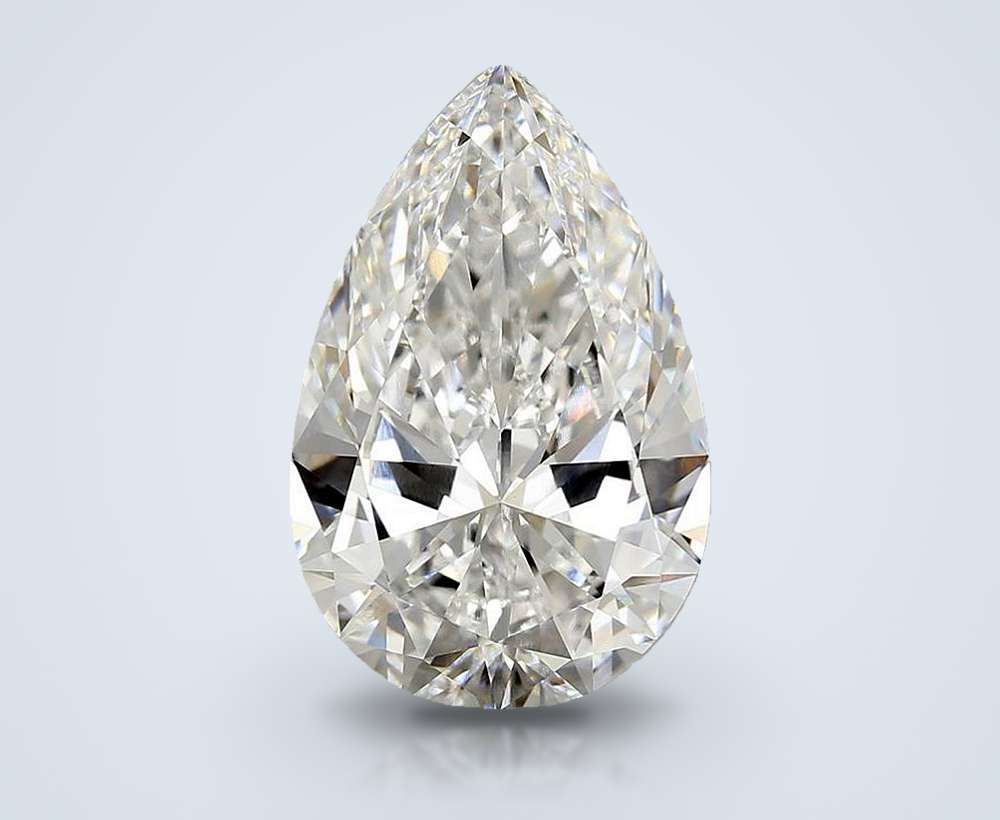 11.62ct E VVS2 Very Good Cut Pear Lab Grown Diamond
