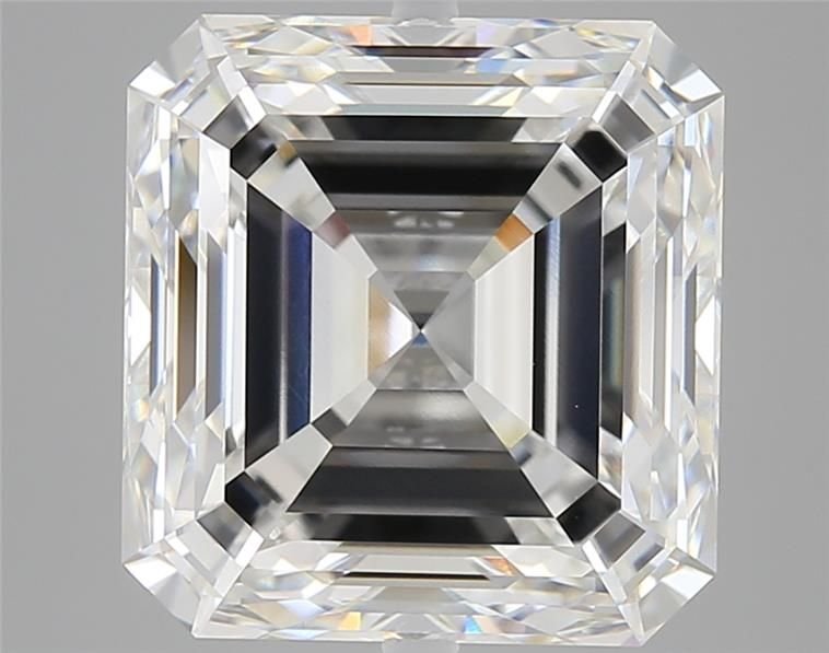 8.03ct F VVS2 Rare Carat Ideal Cut Asscher Lab Grown Diamond
