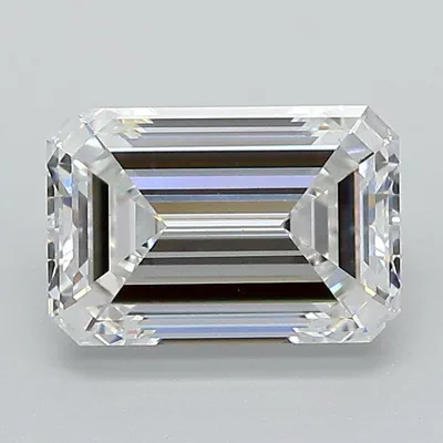 2.07ct F VS1 Excellent Cut Emerald Lab Grown Diamond