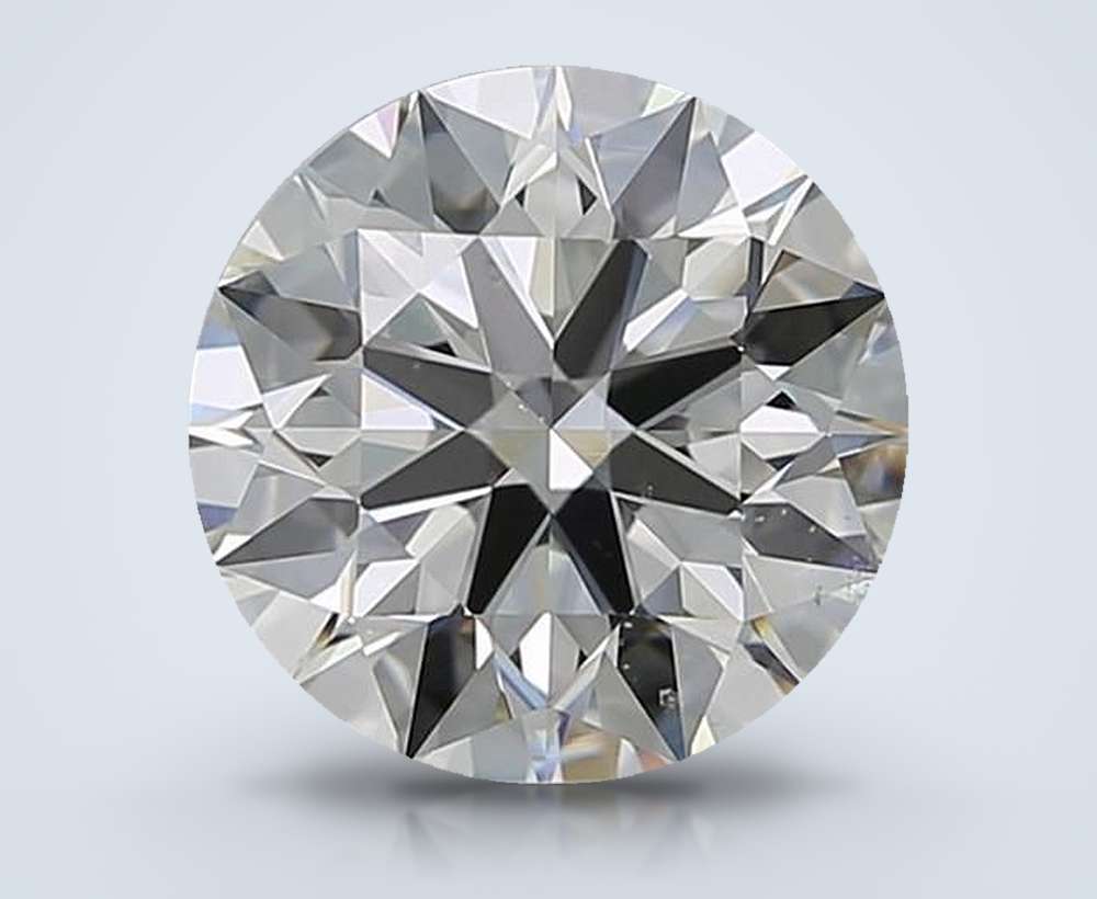 3.52ct I SI1 Rare Carat Ideal Cut Round Diamond