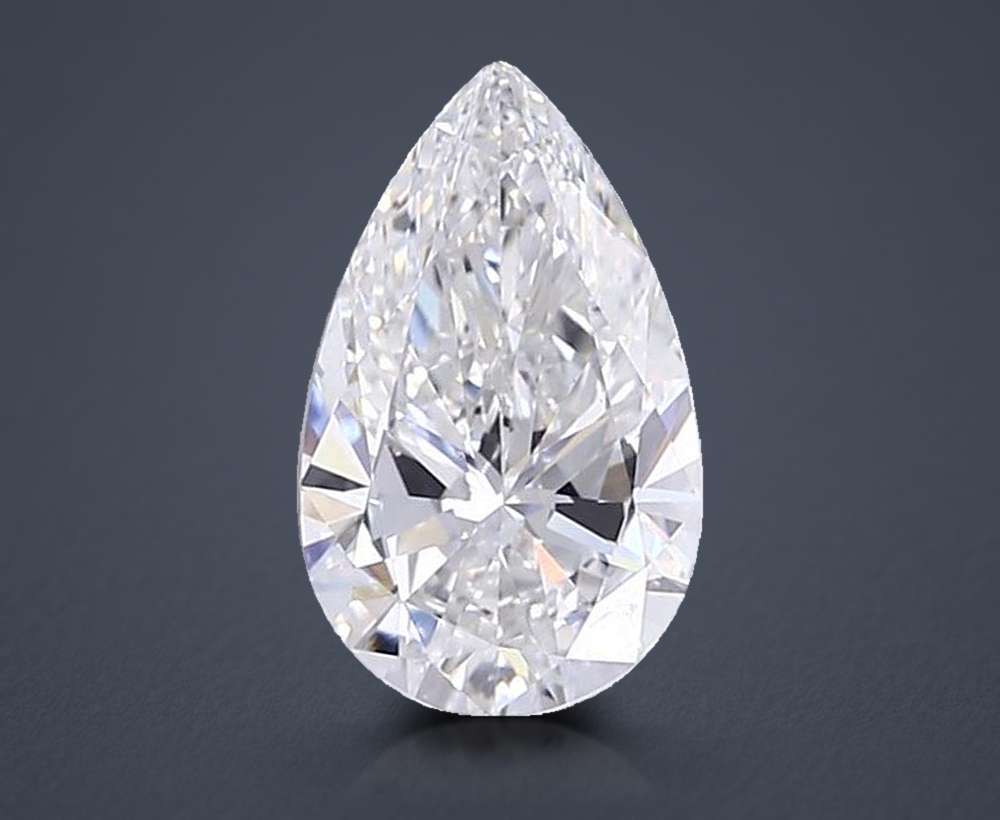 1.00ct E VS2 Rare Carat Ideal Cut Pear Lab Grown Diamond