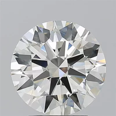 3.01ct K VS2 Rare Carat Ideal Cut Round Diamond