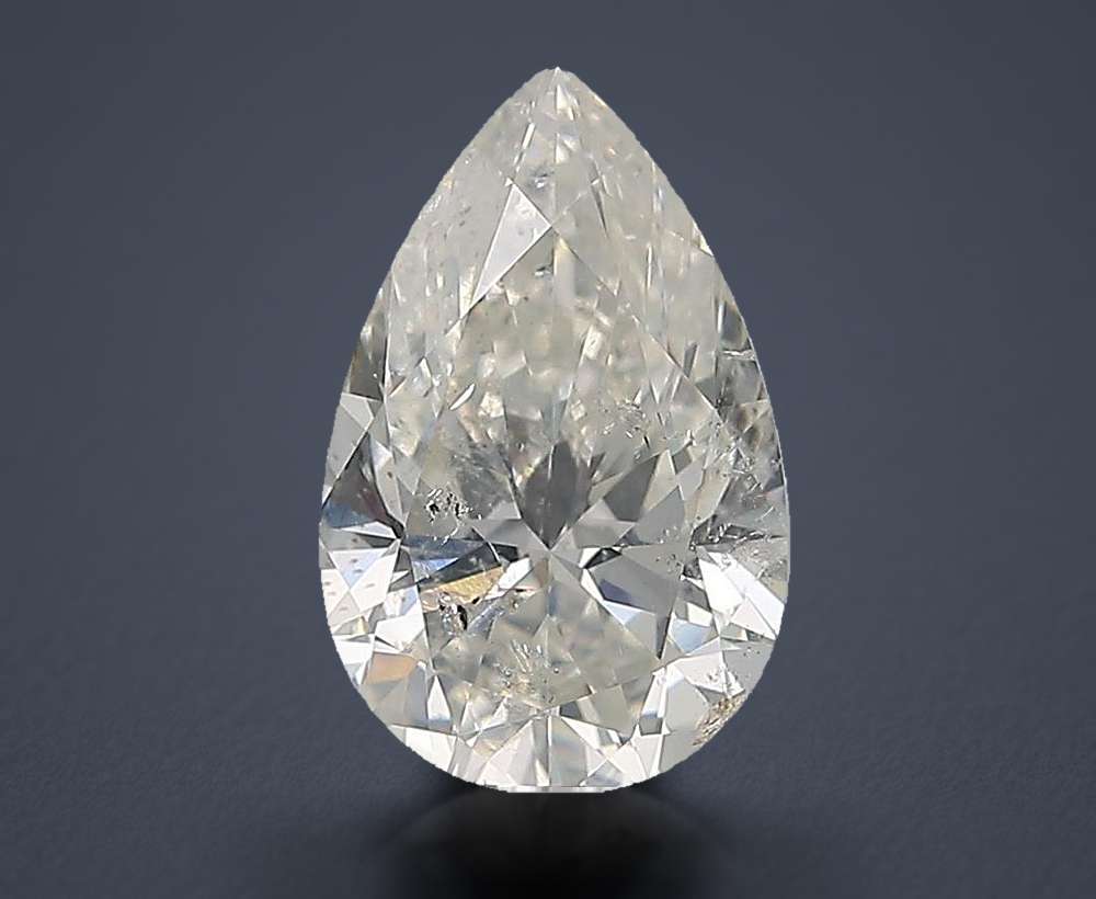 2.01ct H SI2 Rare Carat Ideal Cut Pear Diamond