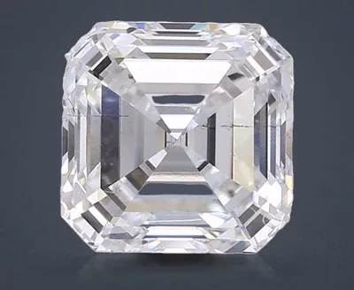 3.07ct D SI1 Excellent Cut Asscher Lab Grown Diamond