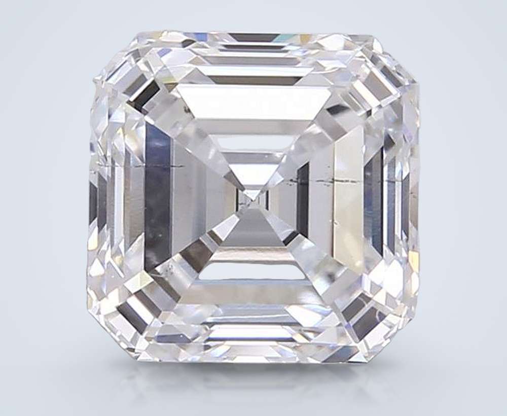 3.07ct D SI1 Excellent Cut Asscher Lab Grown Diamond