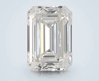 7.06ct E VS1 Rare Carat Ideal Cut Emerald Lab Grown Diamond