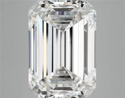 12.29ct F VVS2 Rare Carat Ideal Cut Emerald Lab Grown Diamond