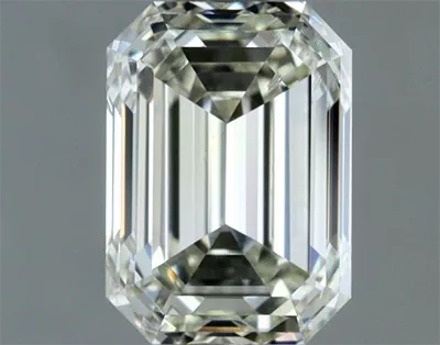 1.00ct K SI1 Rare Carat Ideal Cut Emerald Diamond