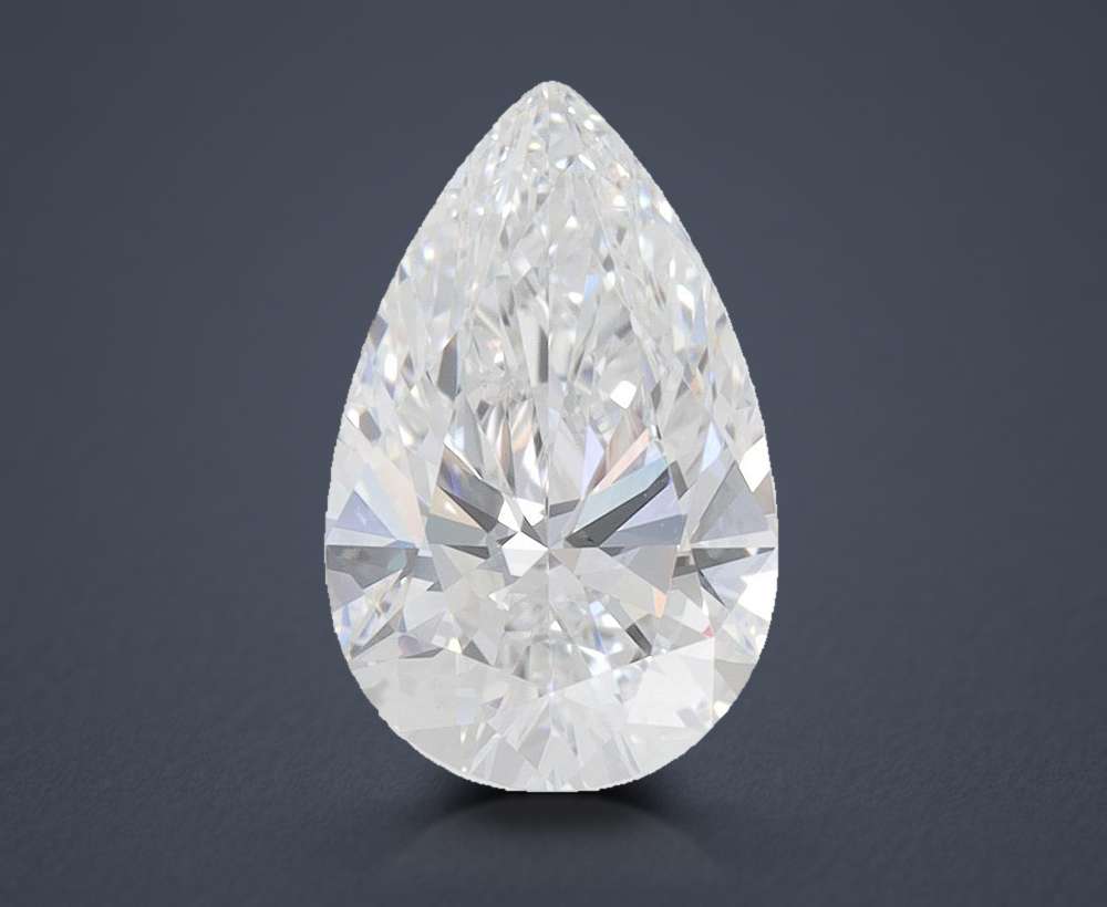1.72ct D VS1 Rare Carat Ideal Cut Pear Lab Grown Diamond