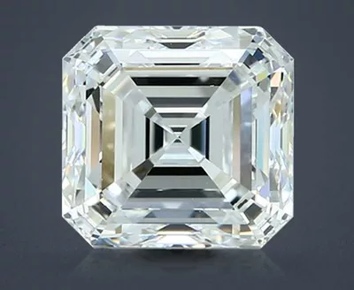 4.03ct F VVS2 Very Good Cut Asscher Diamond