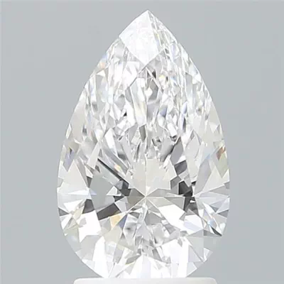 2.19ct D VS1 Rare Carat Ideal Cut Pear Lab Grown Diamond