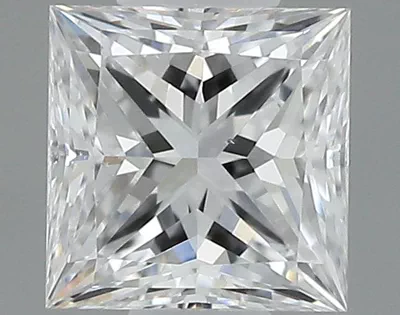 0.34ct D VS2 Rare Carat Ideal Cut Princess Diamond