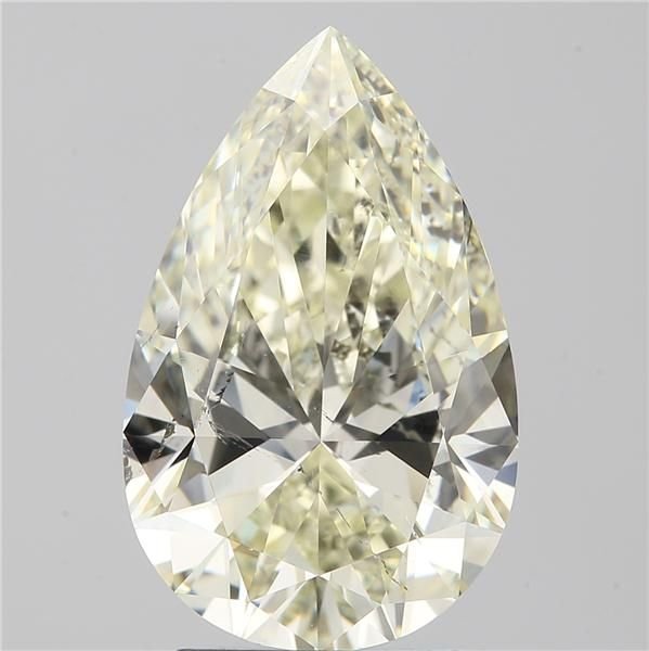 3.01ct K SI1 Rare Carat Ideal Cut Pear Diamond