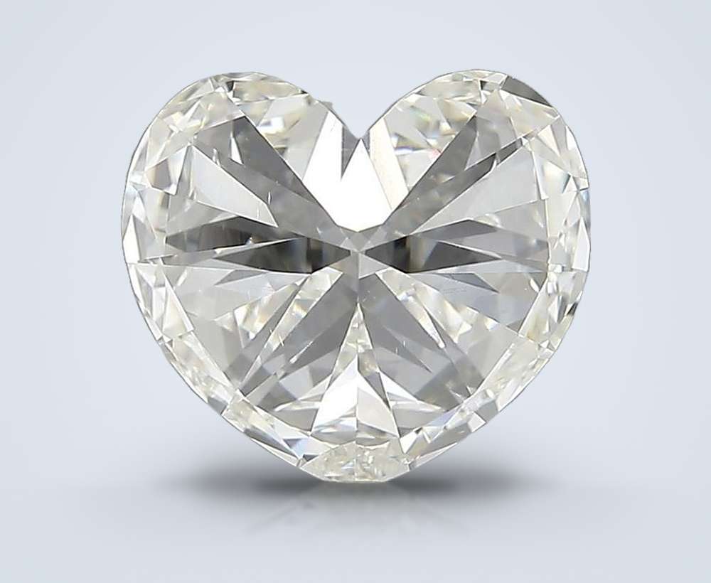3.56ct J VS1 Rare Carat Ideal Cut Heart Diamond