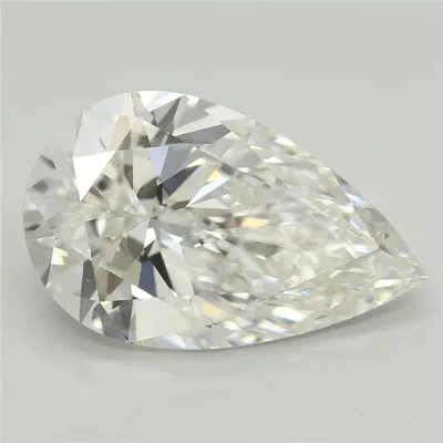 4.38ct E VS1 Rare Carat Ideal Cut Pear Lab Grown Diamond