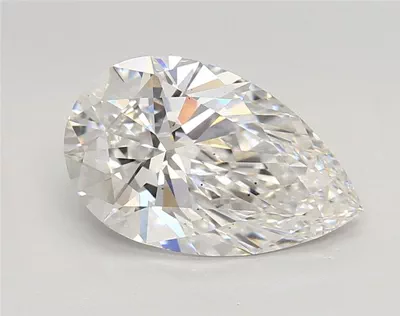 2.66ct E VS2 Rare Carat Ideal Cut Pear Lab Grown Diamond