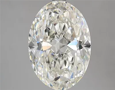 3.52ct J SI2 Rare Carat Ideal Cut Oval Diamond