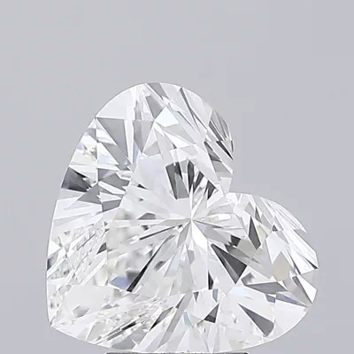 5.02ct F VS2 Rare Carat Ideal Cut Heart Lab Grown Diamond