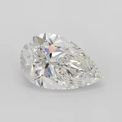 3.51ct F VS1 Rare Carat Ideal Cut Pear Lab Grown Diamond
