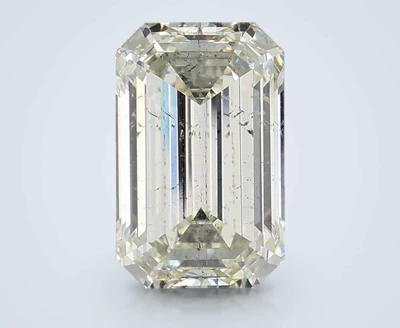 2.70ct K SI2 Rare Carat Ideal Cut Emerald Diamond