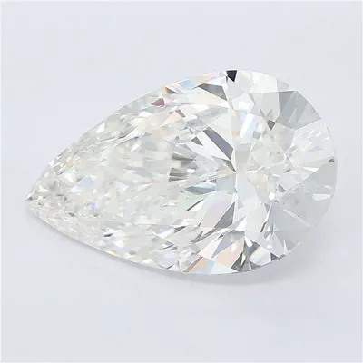 6.04ct F VVS2 Rare Carat Ideal Cut Pear Lab Grown Diamond