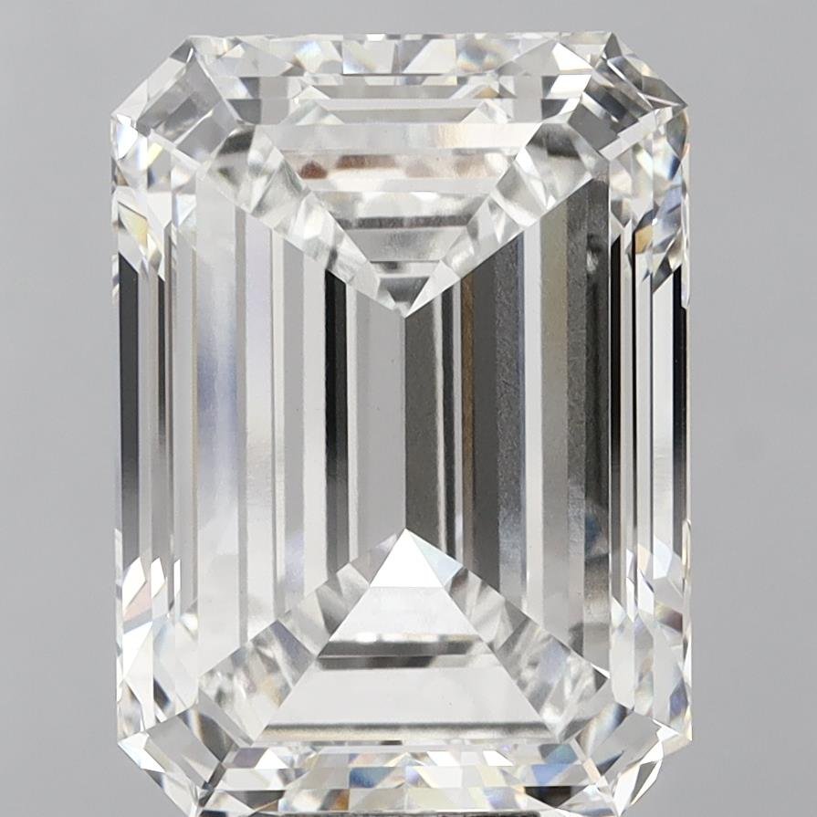 18.09ct F VVS2 Very Good Cut Emerald Lab Grown Diamond