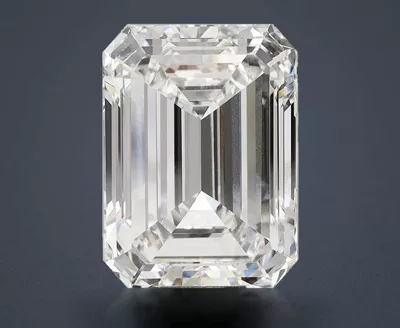 18.09ct F VVS2 Very Good Cut Emerald Lab Grown Diamond