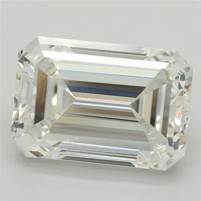 5.55ct F VS1 Excellent Cut Emerald Lab Grown Diamond