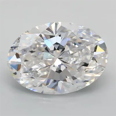 2.57ct D VS1 Rare Carat Ideal Cut Oval Lab Grown Diamond