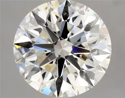 5.01ct I SI1 Rare Carat Ideal Cut Round Diamond