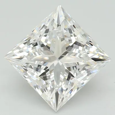 1.07ct D VVS2 Rare Carat Ideal Cut Princess Lab Grown Diamond