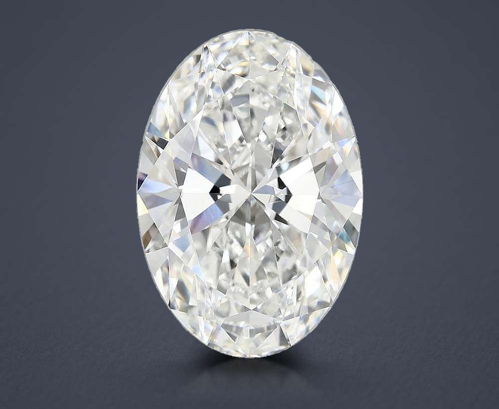 11.42ct F VS1 Rare Carat Ideal Cut Oval Lab Grown Diamond