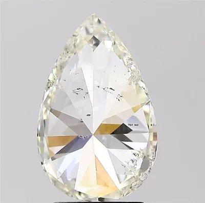 3.01ct K SI2 Rare Carat Ideal Cut Pear Diamond