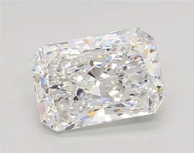 3.01ct D VS1 Rare Carat Ideal Cut Radiant Lab Grown Diamond