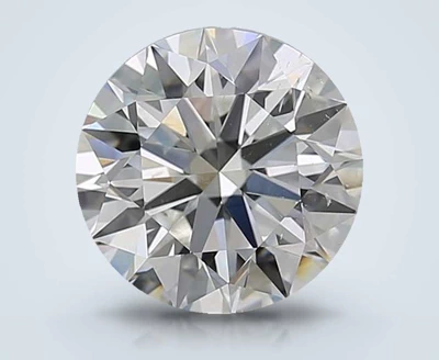 3.12ct G SI1 Rare Carat Ideal Cut Round Diamond