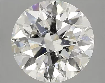 4.00ct J SI2 Rare Carat Ideal Cut Round Diamond