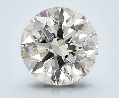 4.00ct J SI2 Rare Carat Ideal Cut Round Diamond
