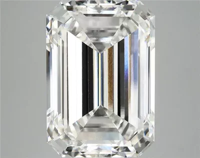 12.49ct F VVS2 Rare Carat Ideal Cut Emerald Lab Grown Diamond