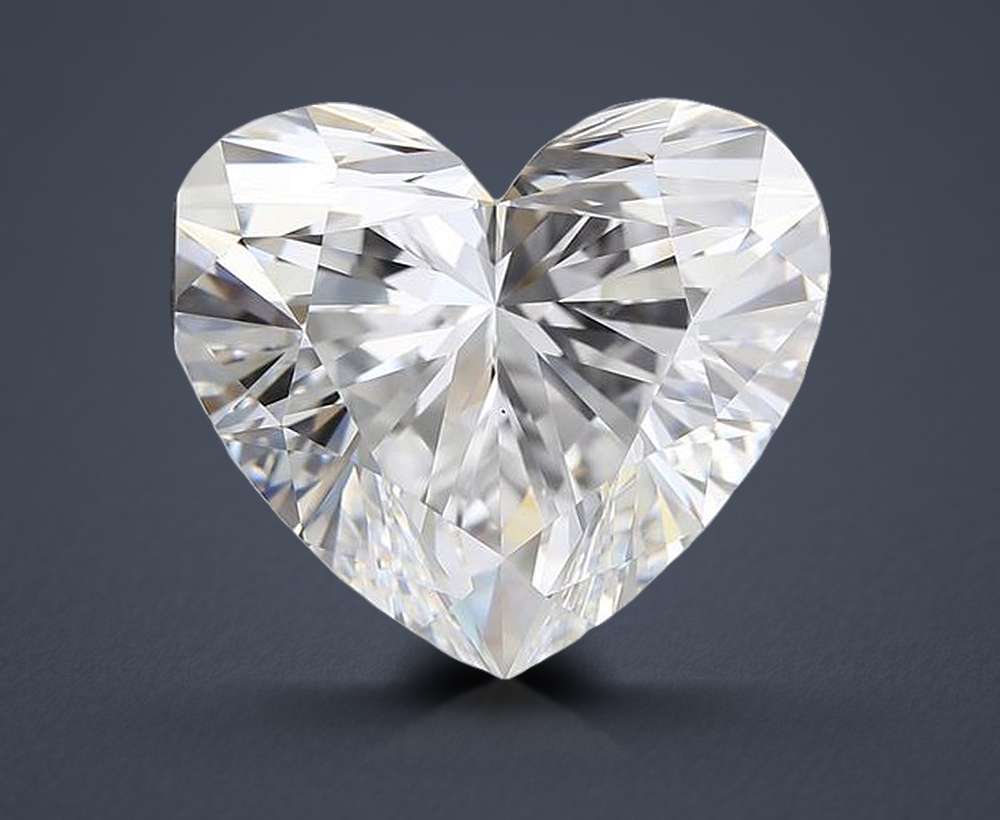 4.28ct D VS1 Rare Carat Ideal Cut Heart Diamond