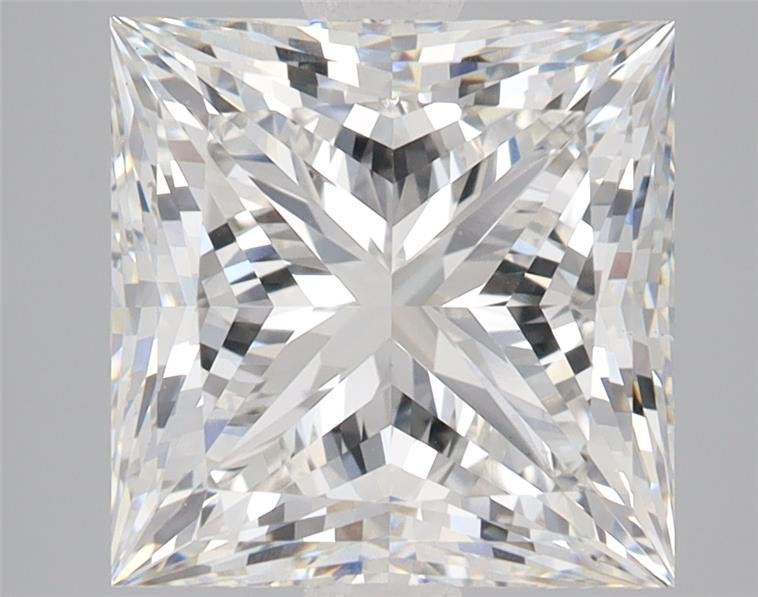 5.09ct F VS1 Rare Carat Ideal Cut Princess Lab Grown Diamond
