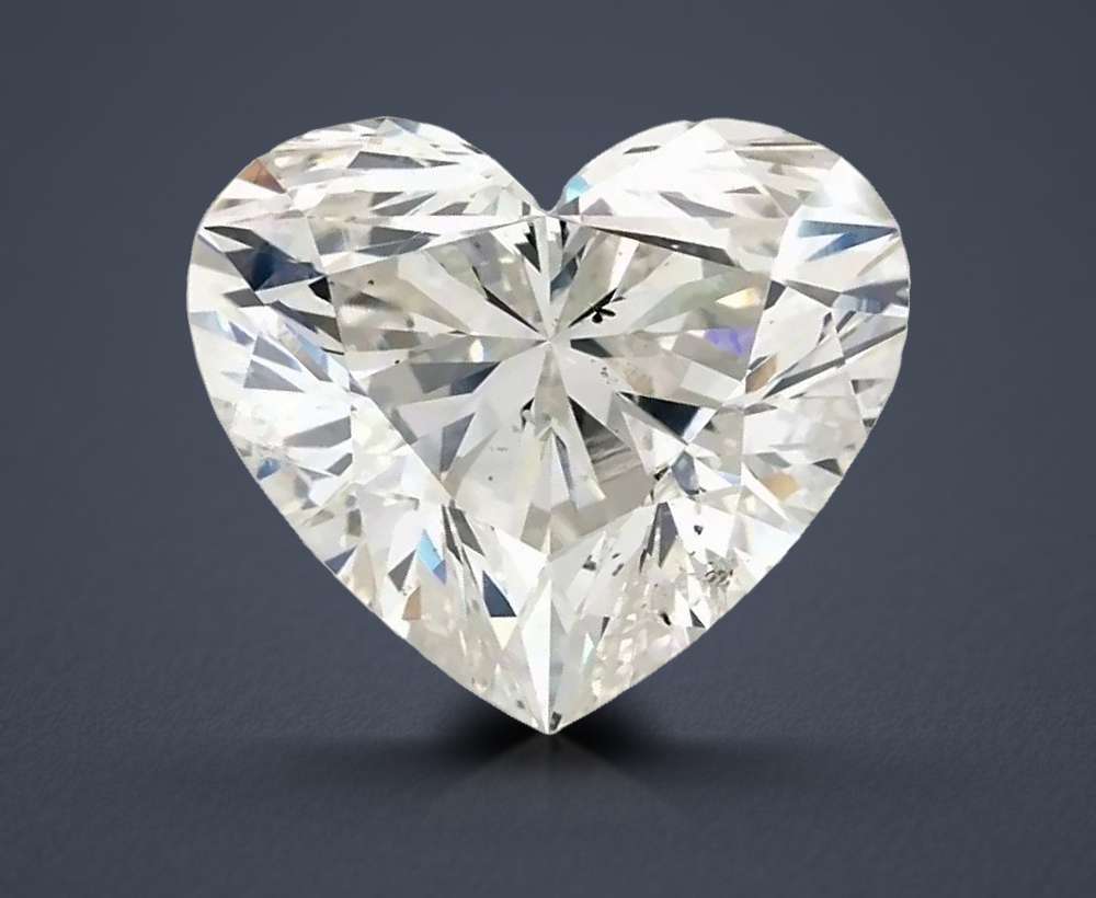 2.02ct J SI2 Rare Carat Ideal Cut Heart Diamond