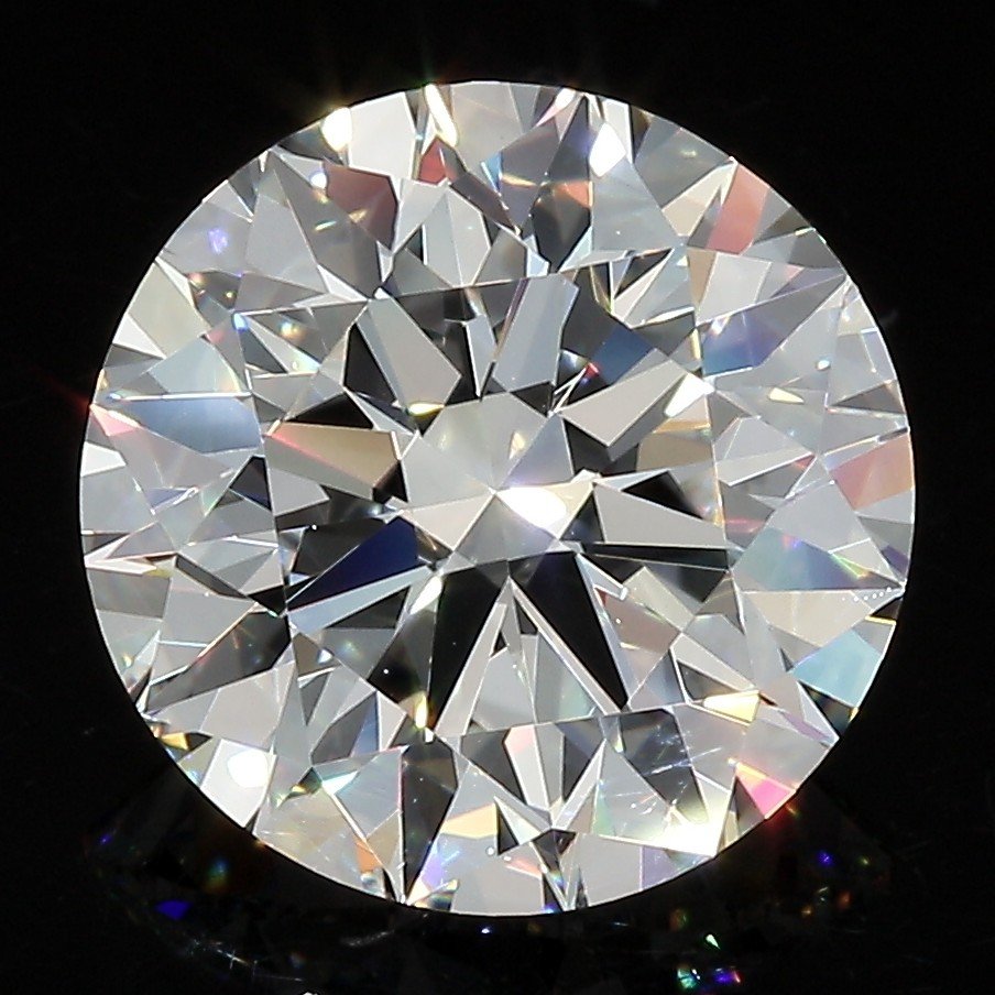 4.03ct G VVS2 Rare Carat Ideal Cut Round Diamond